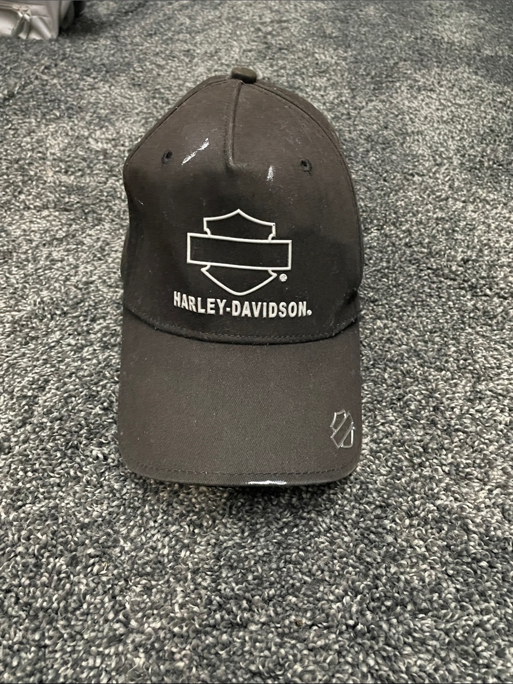 Harley-Davidson Black Cap with Silver Shield Logo
